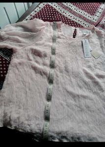 Sheer Lace Puff Sleeve Top