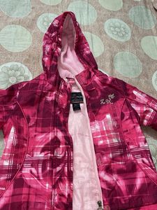 Pink Patterned Kids Jacket