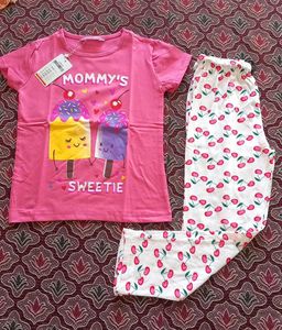 Cute Pink Kids Pajama Set