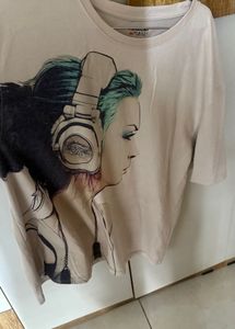Graphic Print Oversized T-Shirt