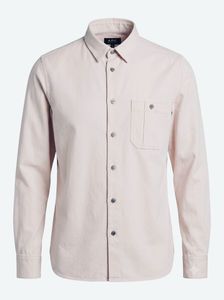 A.P.C. Men's Light Pink Button-Down Shirt