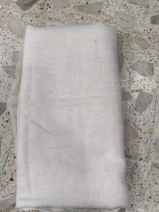 2 meter White Dupatta