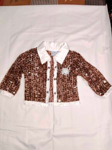 Sparkly Brown Jacket for Girls