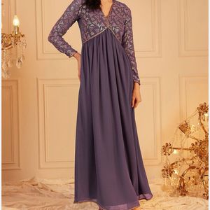 Elegant Purple Maxi Dress fits size M