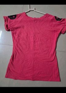 Pink USA Graphic T-Shirt