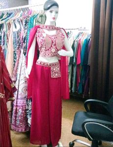 Embroidered Black Lehenga Choli Set