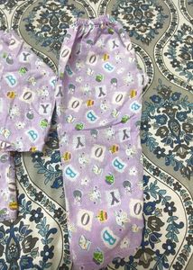 Cute Purple Baby Pajama Set