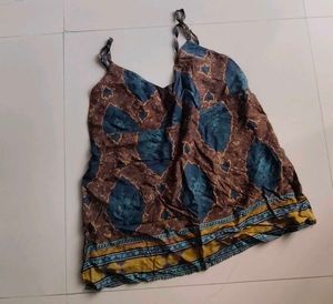 Bohemian Print Spaghetti Strap Top
