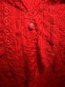 Red Embroidered Kurta