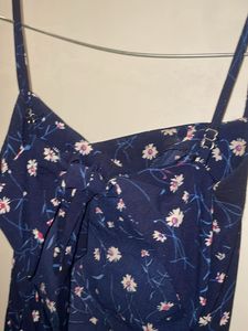 Navy Floral Mini Dress