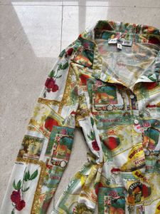 Unique Printed Button-Down Shirt