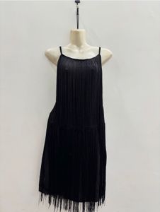 Black Fringe  Dress