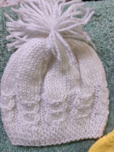 Woollen Caps (Set Of 5), New Born To 12 Mon
