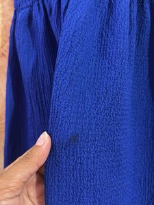 Vibrant Blue Midi Dress