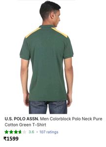 U.S. POLO ASSN. Men Colorblock Pol Neck T-Shirt