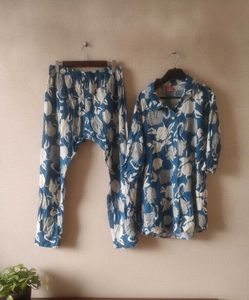 Cozy Floral Print Pajama Set