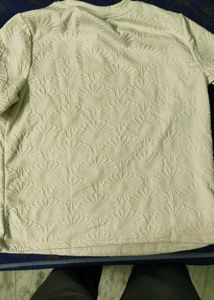 Textured Cream T-Shirt