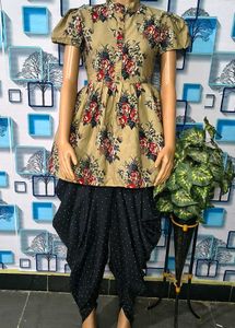 🇮🇳Girl suit Designer dress Floral Peplum Kurta
