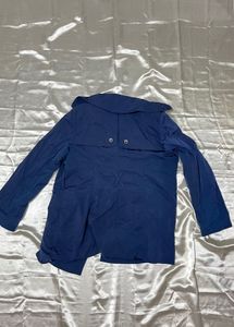 Stylish Blue Trench Coat