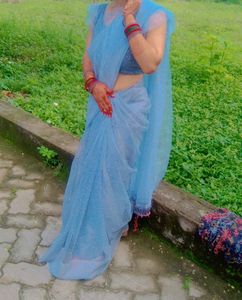 Grey Saree.