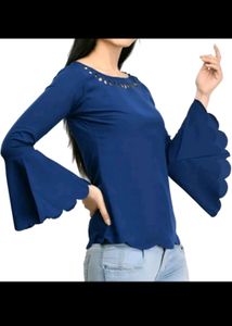 Navy Blue Plain Top