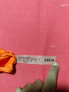 Orange Ribbed Cami Bralette – Size S