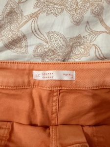Peach High-Waist Shorts