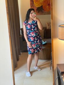 Izabel London Collection Blue Floral Dress