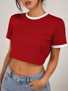 Red Cropped Baby Tee