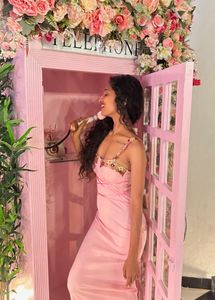 Pretty Pink Slip Dress
