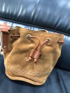 Suede Bucket Bag