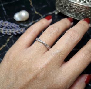 Sparkling 92.5 Silver Band Ring