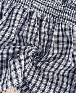 Gingham Puff Sleeve Top