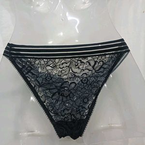 🪔 Black Lace Thong Panty