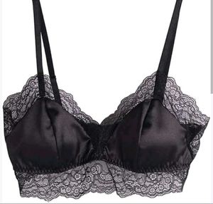 La senza Black Lace Trim Bralette