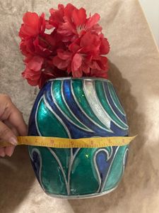 Enamel Painted Vase (without flowers)