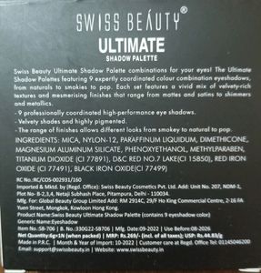 Swiss Beauty Eyeshadow Palette