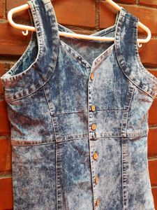 Flash Sale !!  Denim One piece (Dark Blue)