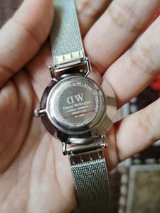 Elegant Silver Mesh Watch