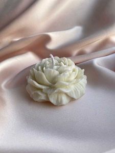 Premium Handmade big Peony Flower Scented Candle -