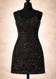 Elegant Blue Lace Dress and Black Shimmer D