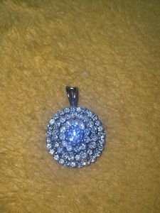 Sparkling Blue Pendant Necklace