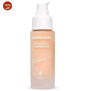 Mamaearth Glow Serum Matte Liquid Foundation Mediu