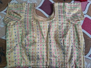 Embroidered Silk Blouse