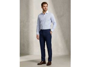 Men's Blue Striped Dress Shirt