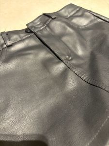 Black Faux Leather Mini Skirt