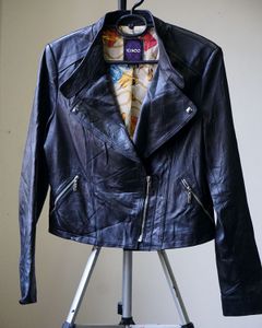 Sheepskin Leather Jacket - Thrifted