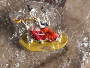 Krishna Radha Flute Statue Car divinity