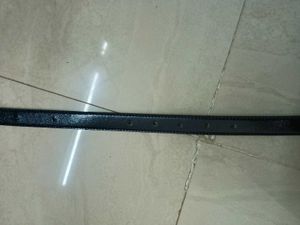 Classic Black Faux Leather Belt