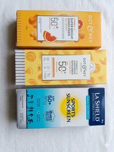 Sunscreen Bundle 230 rs for both dot and key sunsc
